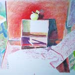 Nature morte à la pomme dorée