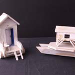 Deux cabanes en bois